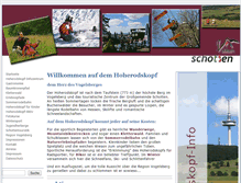 Tablet Screenshot of hoherodskopf-info.de